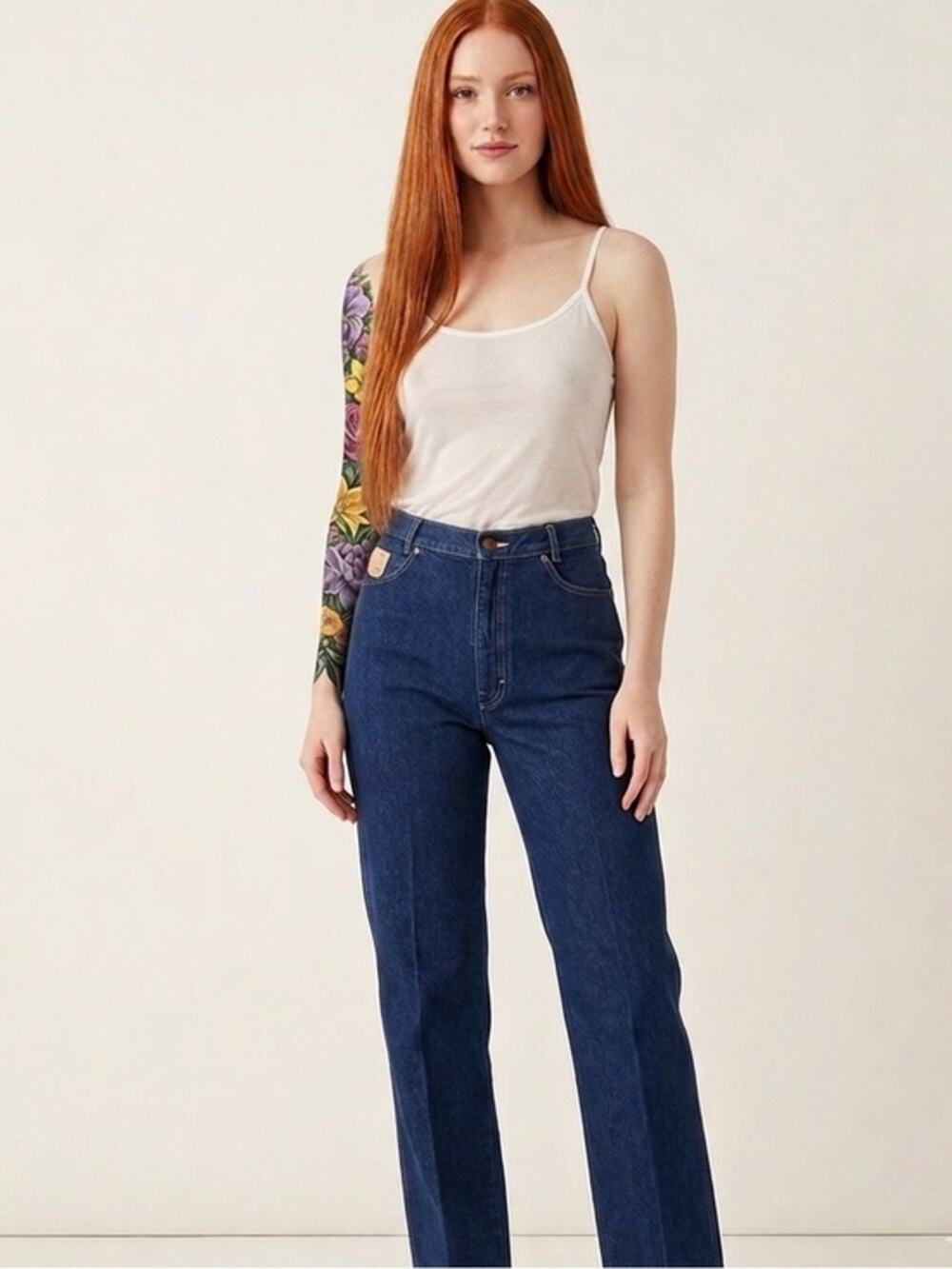NWT vintage 70s/80s Calvin Klein dark wash jeans. Size 12. High waist
